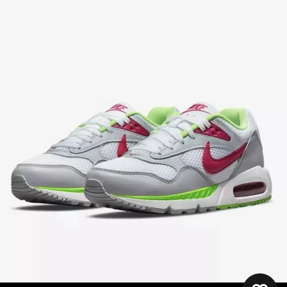 Women Nike Air Max Correlate Sneakers Shoes White/Platinum Fireberry 511417-163